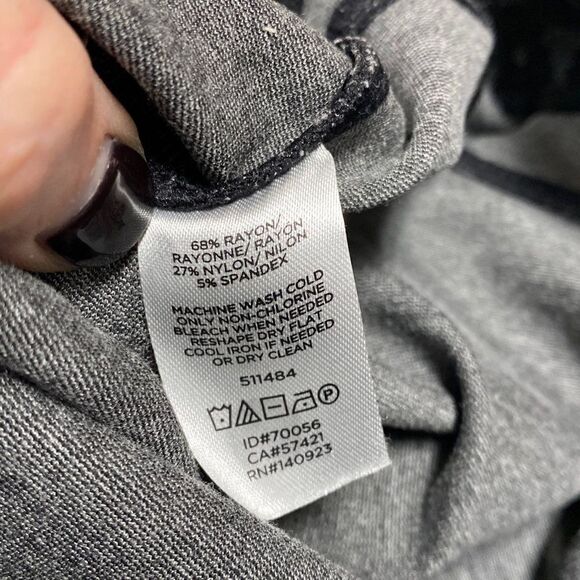 Loft Leopard Print Black & Grey Ponte Leggings Size Small - Picture 6 of 6